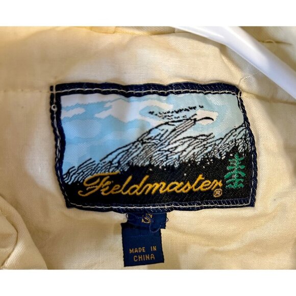 VTG SEARS Fieldmaster Sleeveless Utility Puffer Vest  Jacket W/Button Epaulets L - Picture 15 of 15